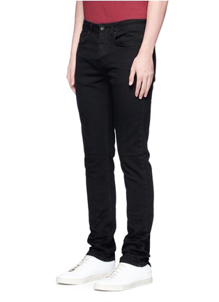 Front View - Click To Enlarge - TOPMAN - Slim fit coated jeans