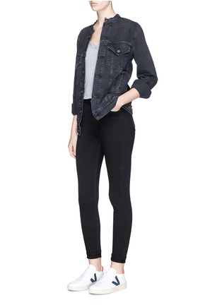 Figure View - Click To Enlarge - TOPSHOP - 'MOTO' high waist ankle grazer Jamie jeans