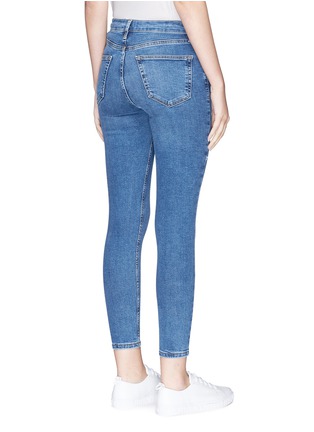 Back View - Click To Enlarge - TOPSHOP - 'MOTO' high waist ankle grazer Jamie jeans