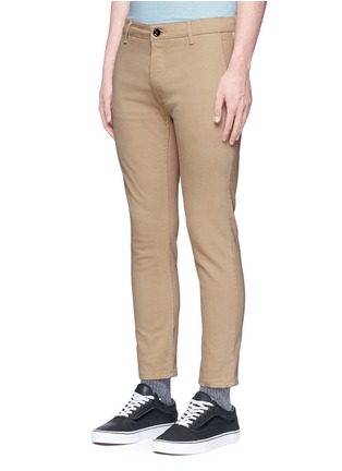 Front View - Click To Enlarge - TOPMAN - Skinny cropped cotton chinos