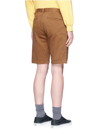 Back View - Click To Enlarge - TOPMAN - Cotton gabardine chino shorts