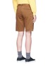 Back View - Click To Enlarge - TOPMAN - Cotton gabardine chino shorts