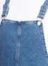 Detail View - Click To Enlarge - TOPSHOP - 'MOTO' tulip embroidered denim pinafore dress