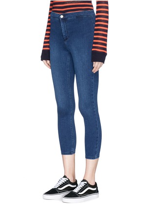 Front View - Click To Enlarge - TOPSHOP - 'Joni' cropped denim pants