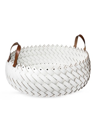 Main View - Click To Enlarge - PINETTI - Almeria large woven eco leather basket
