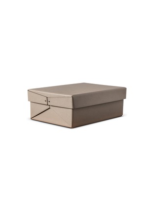 Main View - Click To Enlarge - PINETTI - Origami small leather box – Taupe