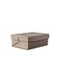 Main View - Click To Enlarge - PINETTI - Origami small leather box – Taupe