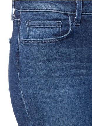 Detail View - Click To Enlarge - L'AGENCE - 'Margot' ripped knee cropped jeans