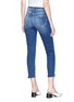 Back View - Click To Enlarge - L'AGENCE - 'Nicoline' cutoff cuff cropped skinny jeans