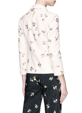 Back View - Click To Enlarge - ACNE STUDIOS - 'Jilva' floral print corduroy blazer
