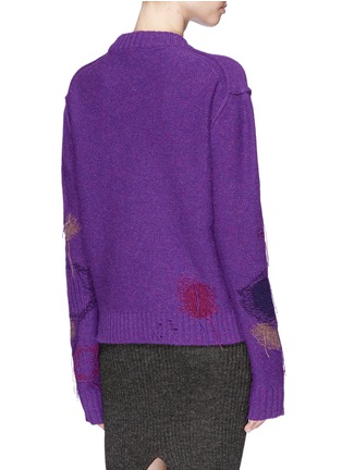 Back View - Click To Enlarge - ACNE STUDIOS - 'Leniz' fringe intarsia sweater
