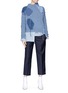 Figure View - Click To Enlarge - ACNE STUDIOS - 'Ovira' fringe intarsia patch sweater