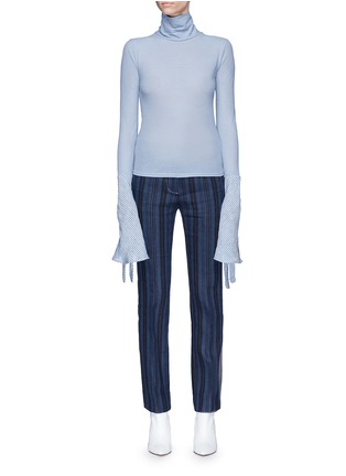 Main View - Click To Enlarge - ACNE STUDIOS - 'Cleo' sash-cuff long sleeve T-shirt