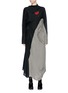 Main View - Click To Enlarge - ACNE STUDIOS - 'Dragica' check plaid panel drape maxi dress