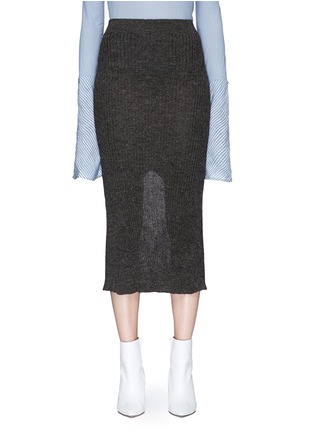 Main View - Click To Enlarge - ACNE STUDIOS - 'Randa' alpaca-wool rib knit pencil skirt