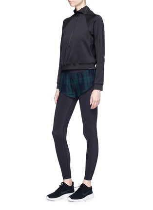 Figure View - Click To Enlarge - PARTICLE FEVER - x The Woolmark Company mesh shorts overlay performance leggings