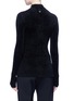 Back View - Click To Enlarge - EMILIO PUCCI - Glass crystal embellished O-ring zip chenille cardigan