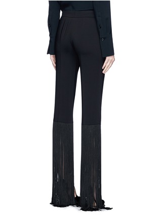 Back View - Click To Enlarge - EMILIO PUCCI - Extended fringe cuff suiting pants