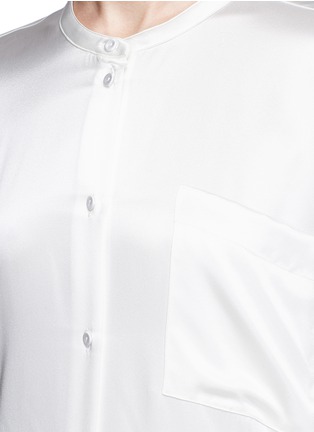 Detail View - Click To Enlarge - PORTS 1961 - Extended back cotton poplin shirt