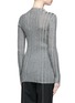 Back View - Click To Enlarge - PROENZA SCHOULER - Metallic accent rib knit sweater