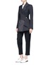 Figure View - Click To Enlarge - PROENZA SCHOULER - Zip virgin wool blend cropped suiting pants