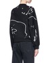 Back View - Click To Enlarge - PROENZA SCHOULER - Rose print paint splatter sweatshirt