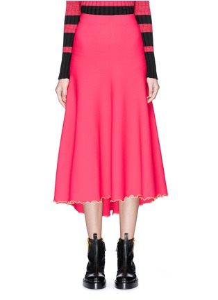 Main View - Click To Enlarge - PROENZA SCHOULER - Squiggle hem flared knit skirt