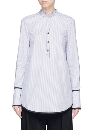 Main View - Click To Enlarge - PROENZA SCHOULER - Sash collar stripe shirt