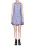 Main View - Click To Enlarge - PROENZA SCHOULER - Skirt overlay stripe flared dress