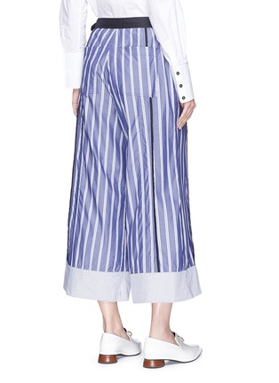 Back View - Click To Enlarge - PROENZA SCHOULER - Stripe culottes