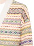 Detail View - Click To Enlarge - STELLA MCCARTNEY - Ethnic stripe oversized virgin wool cardigan