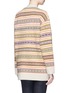 Back View - Click To Enlarge - STELLA MCCARTNEY - Ethnic stripe oversized virgin wool cardigan