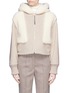 Main View - Click To Enlarge - STELLA MCCARTNEY - Colourblock faux shearling hooded jacket