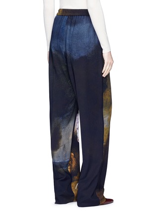 Back View - Click To Enlarge - STELLA MCCARTNEY - 'Stubbs Cicely' horse print wide leg crepe pants
