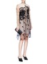 Figure View - Click To Enlarge - STELLA MCCARTNEY - Beaded floral embroidered tulle dress