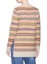 Back View - Click To Enlarge - STELLA MCCARTNEY - 'Fair Isle' mosaic stripe virgin wool cardigan