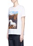 Front View - Click To Enlarge - STELLA MCCARTNEY - 'Stubbs' horse painting print patch T-shirt
