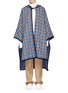 Main View - Click To Enlarge - STELLA MCCARTNEY - Check wool blend hooded poncho