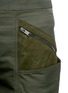 Detail View - Click To Enlarge - STELLA MCCARTNEY - Faux suede insert cropped cargo pants
