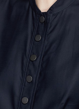 Detail View - Click To Enlarge - STELLA MCCARTNEY - Snap button fitted poplin shirt