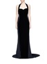 Main View - Click To Enlarge - STELLA MCCARTNEY - Halterneck velvet crepe gown