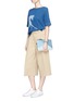 Figure View - Click To Enlarge - STELLA MCCARTNEY - 'Stubbs' horse painting fade denim top
