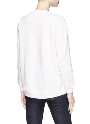 Back View - Click To Enlarge - STELLA MCCARTNEY - Floral embroidered sweatshirt