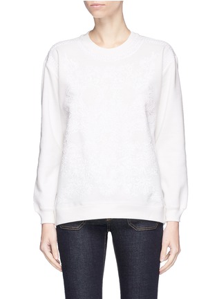 Main View - Click To Enlarge - STELLA MCCARTNEY - Floral embroidered sweatshirt