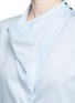 Detail View - Click To Enlarge - STELLA MCCARTNEY - 'Damiane' asymmetric cowl neck poplin shirt