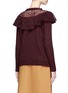 Back View - Click To Enlarge - STELLA MCCARTNEY - Crochet ruffle trim brushed mohair blend sweater