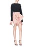 Figure View - Click To Enlarge - C/MEO COLLECTIVE - 'Extant' structured ruffle suiting skirt