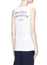 Back View - Click To Enlarge - ÊTRE CÉCILE - Slogan and scribble French bulldog print tank top