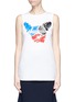 Main View - Click To Enlarge - ÊTRE CÉCILE - Slogan and scribble French bulldog print tank top
