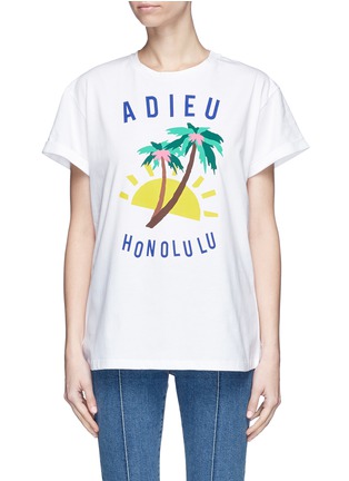 Main View - Click To Enlarge - ÊTRE CÉCILE - 'Adieu Honolulu' print T-shirt